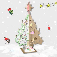 Cardboard Christmas Tree to build and colors